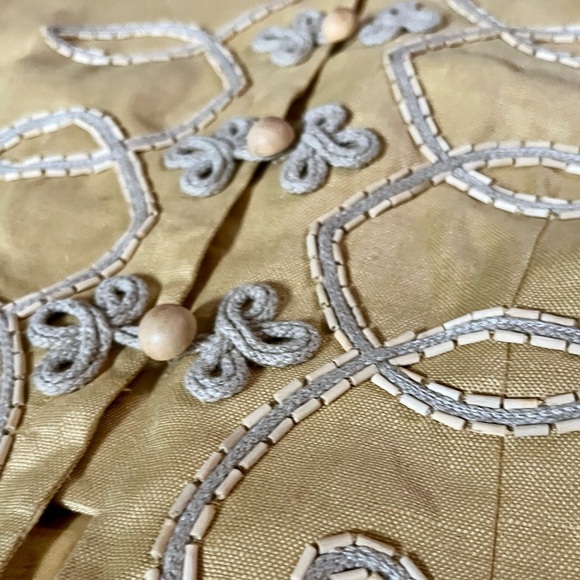 Donna Morgan Vintage Canary Yellow 100% Linen Skirt Suit - Picture 4 of 8